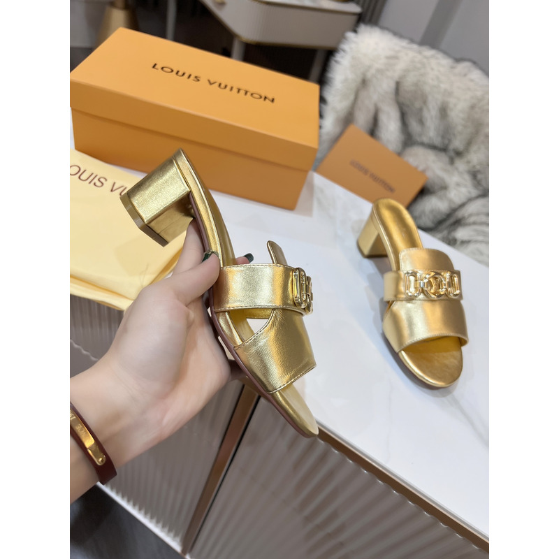 l**is V*t*n lock it mules heels gold