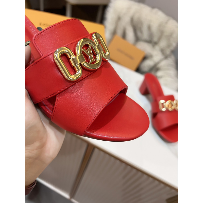 l**is V*t*n lock it mules sandals red