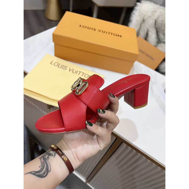 l**is V*t*n lock it mules sandals red