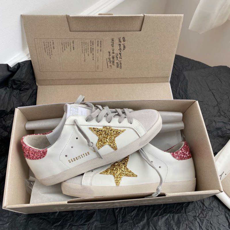 Golden Goose Men’s Super-Star Sneakers with Gold Star