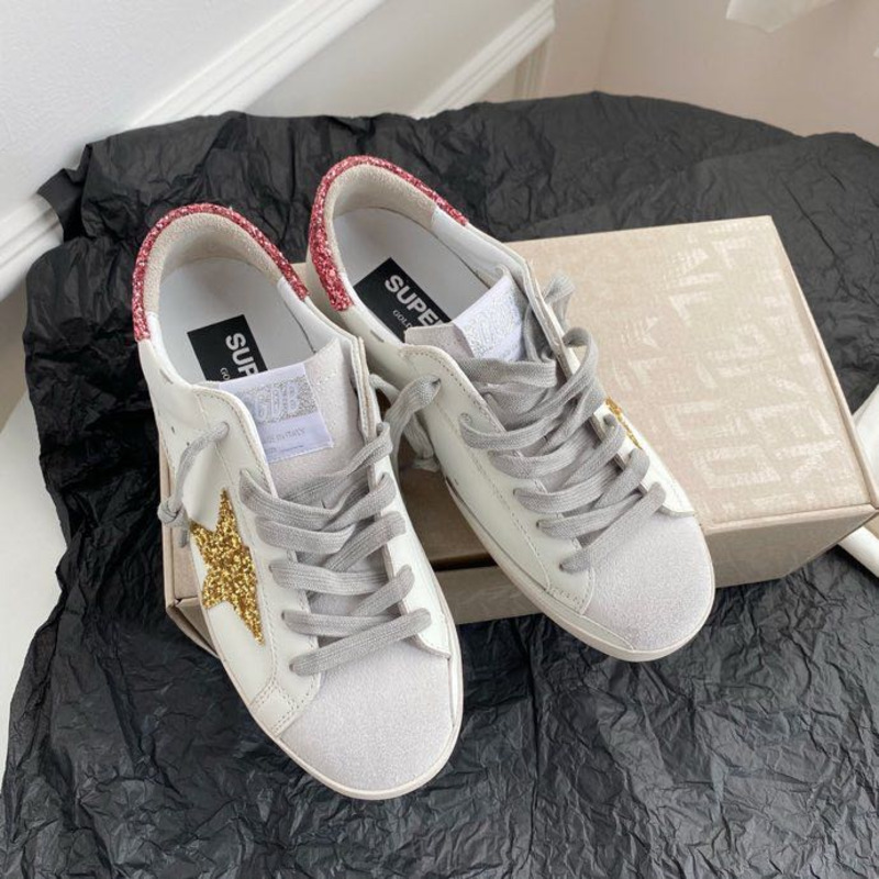 Golden Goose Men’s Super-Star Sneakers with Gold Star