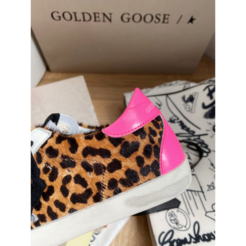 Golden Goose Superstar Sneaker  Black Laces Pink Tongue