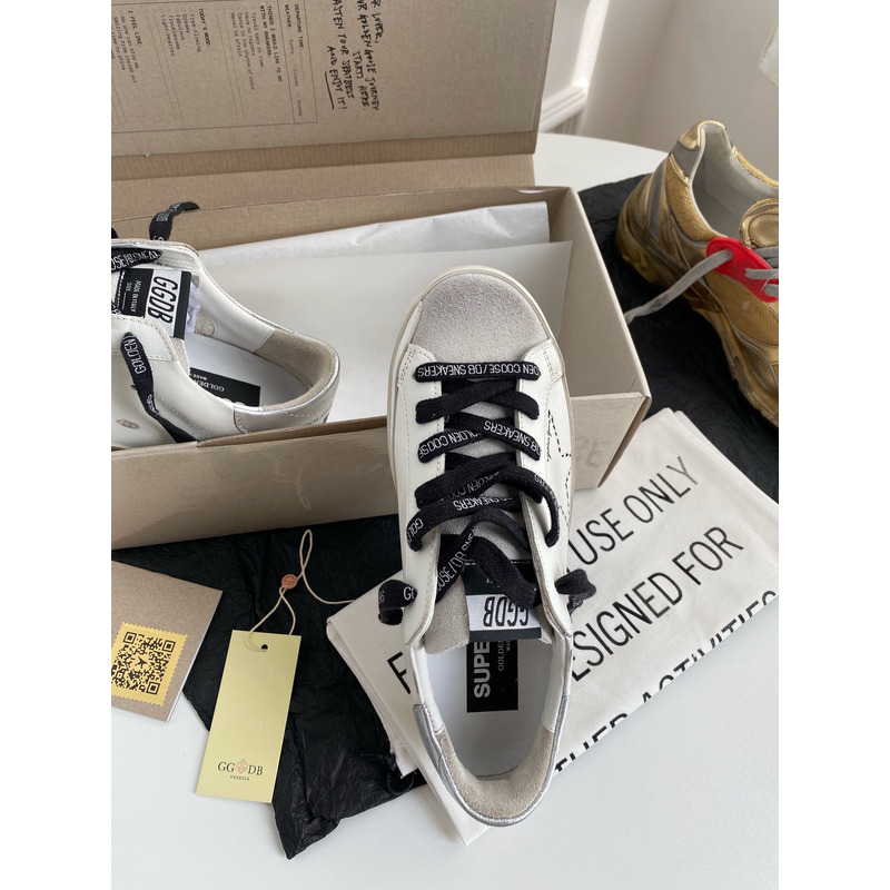 Golden Goose Superstar Leather Sneakers With Black Laces