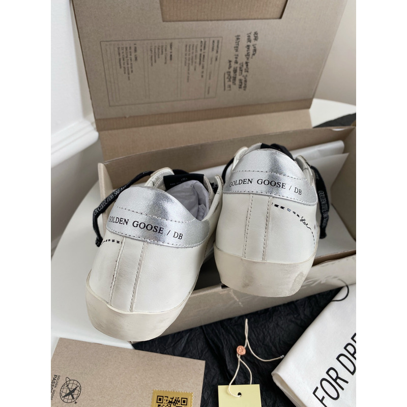 Golden Goose Superstar Leather Sneakers With Black Laces