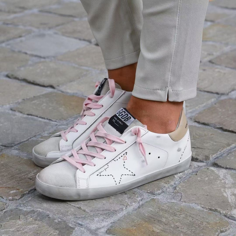 Golden Goose Super-Star Sneakers With White Star