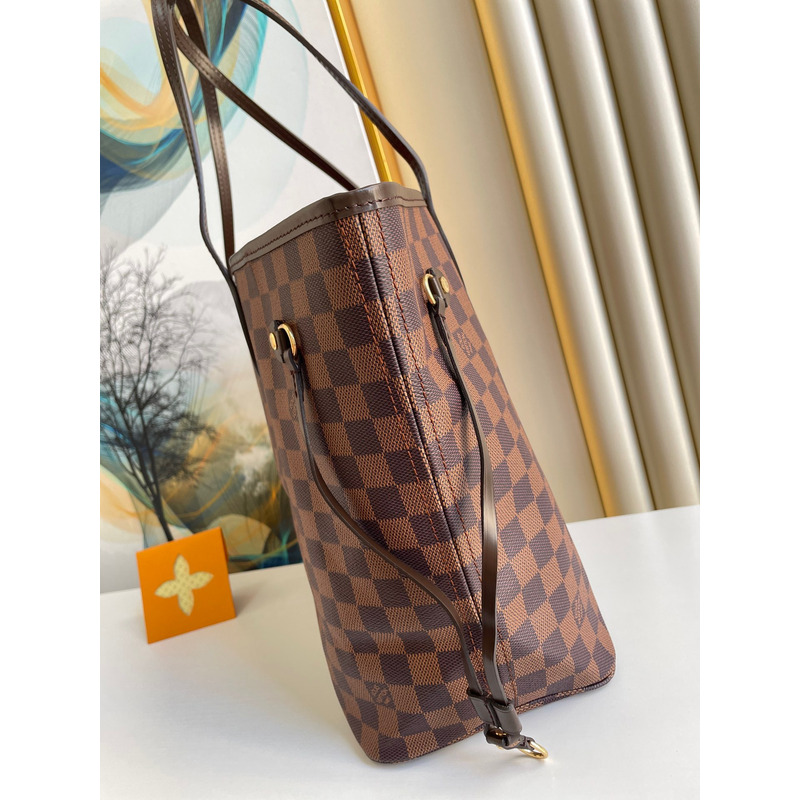 l**is V*t*n neverfull mm damier azur canvas brown handbag n41357