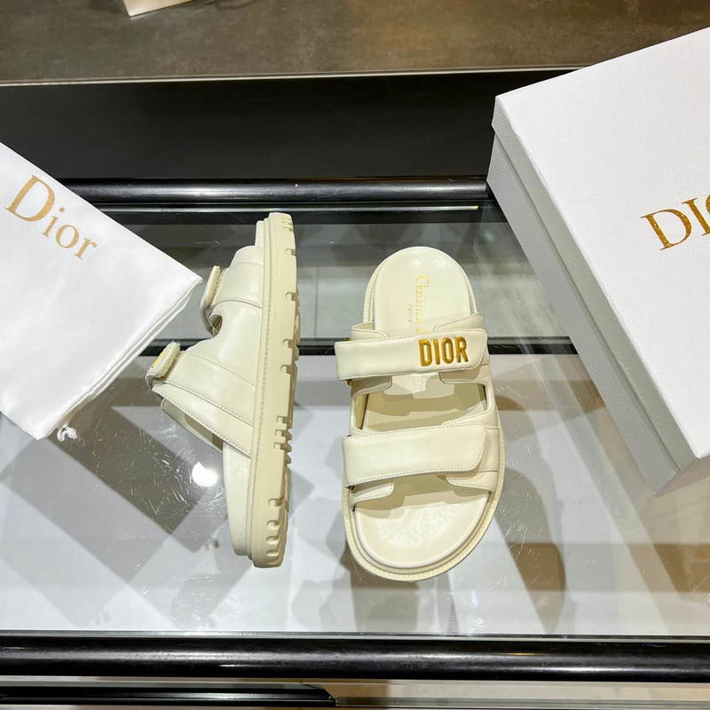 D*or D*oract slide white lambskin