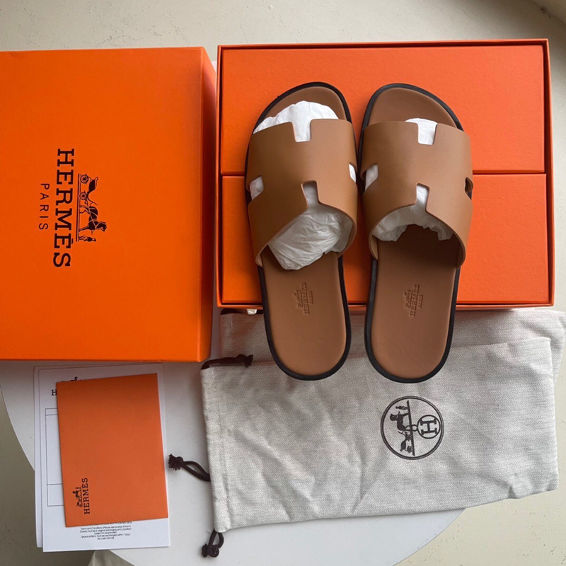 H**mes izmir leathersandals naturel