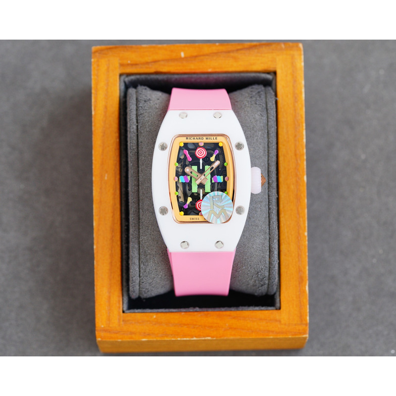 Richard Mille – Pink Strap White Case