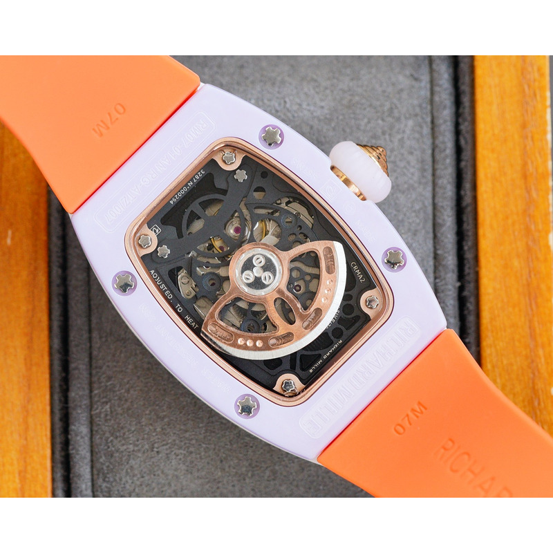 Richard Mille Orange Strap White Case