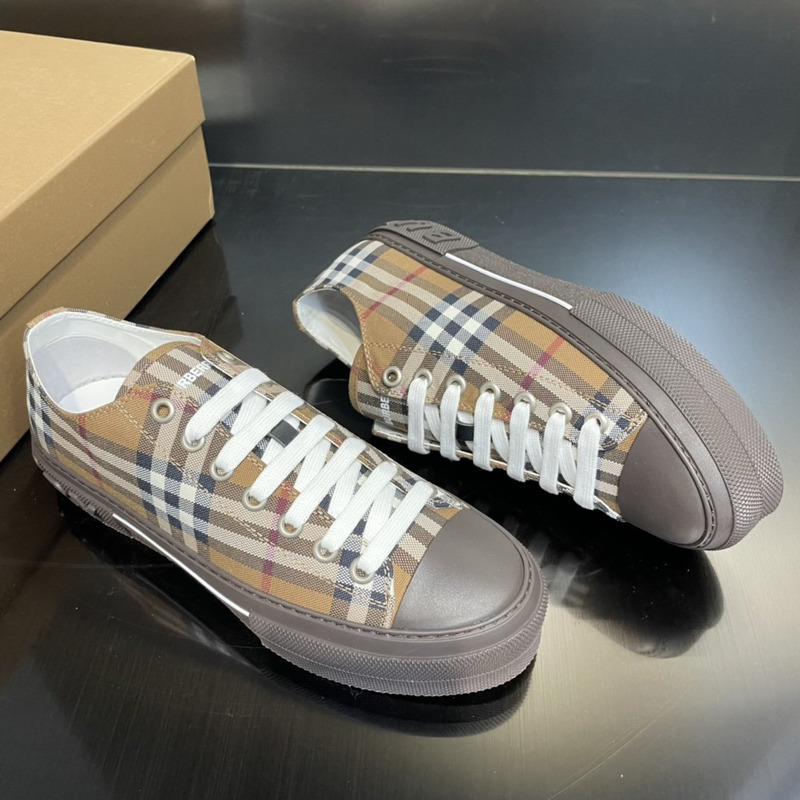 B**rry vintage check canvas sneakers birch brown