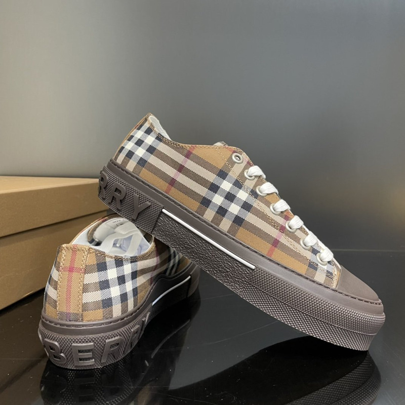 B**rry vintage check canvas sneakers birch brown