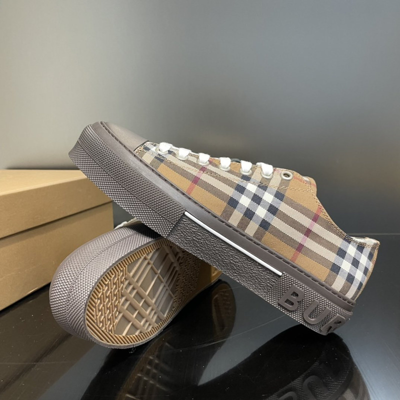 B**rry vintage check canvas sneakers birch brown