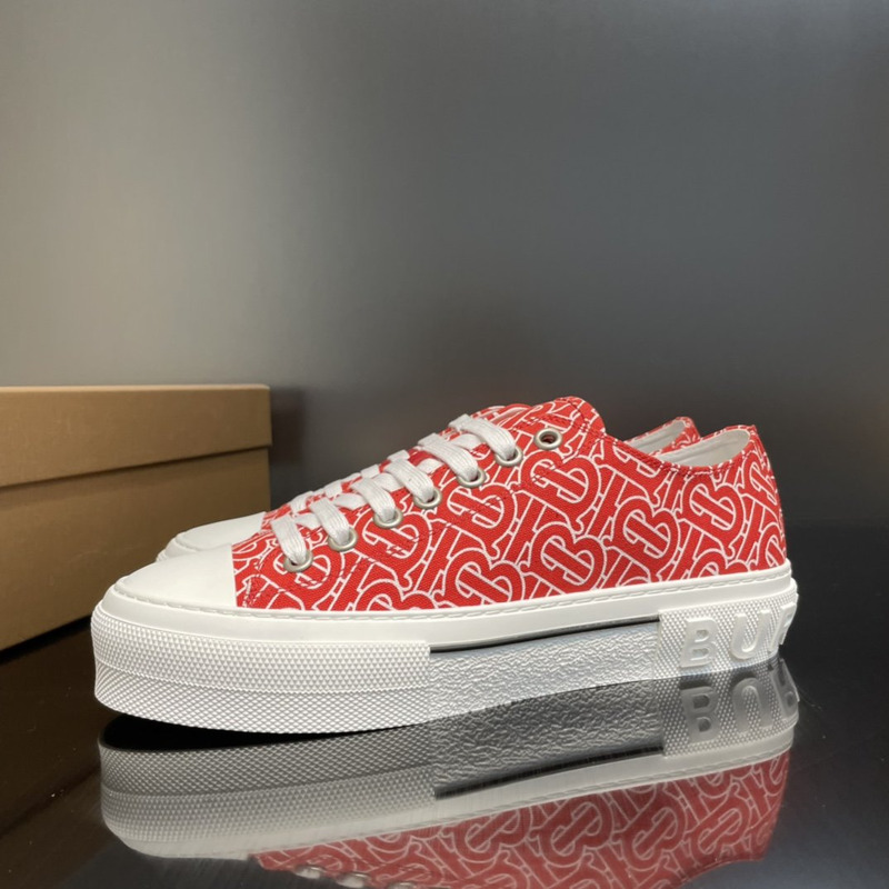 B**rry tb monogram sneakers red