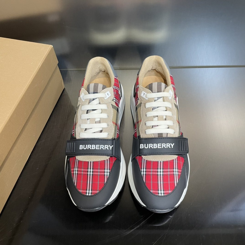 B**rry vintage check sneaker red brown