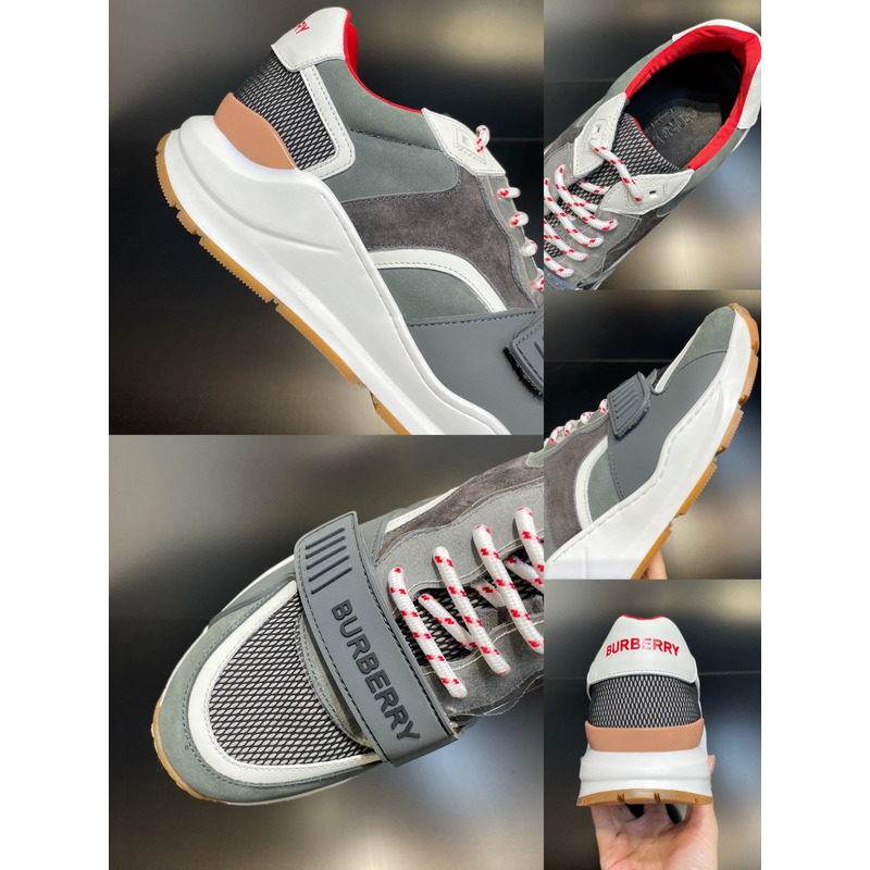 B**rry vintage check ramsey sneakers gray