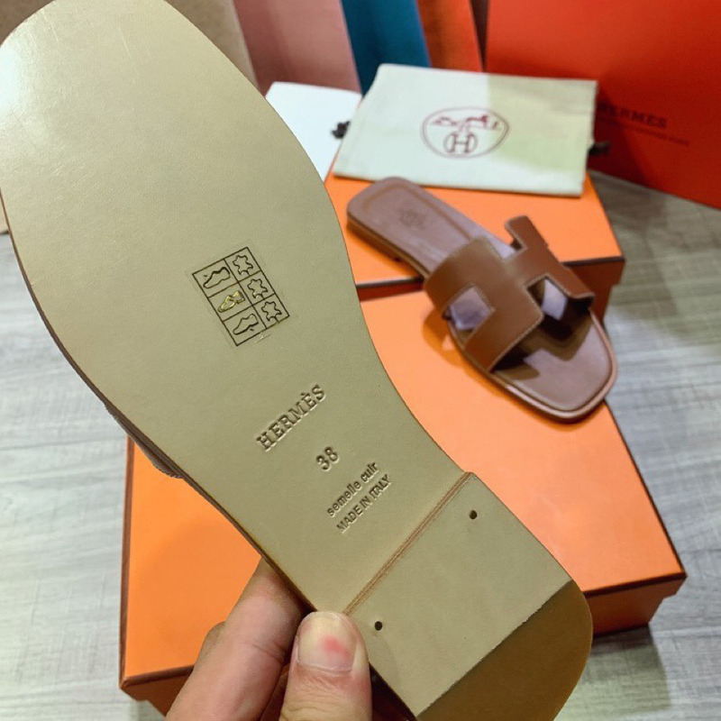 H**mes oran sandal gold brown