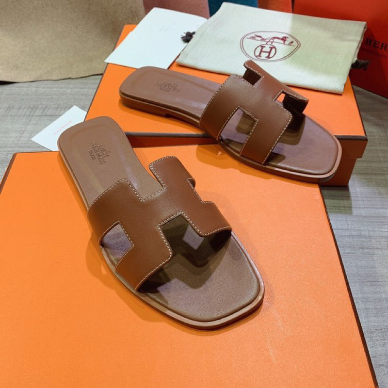 H**mes oran sandal gold brown