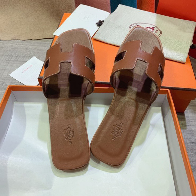 H**mes oran sandal gold brown