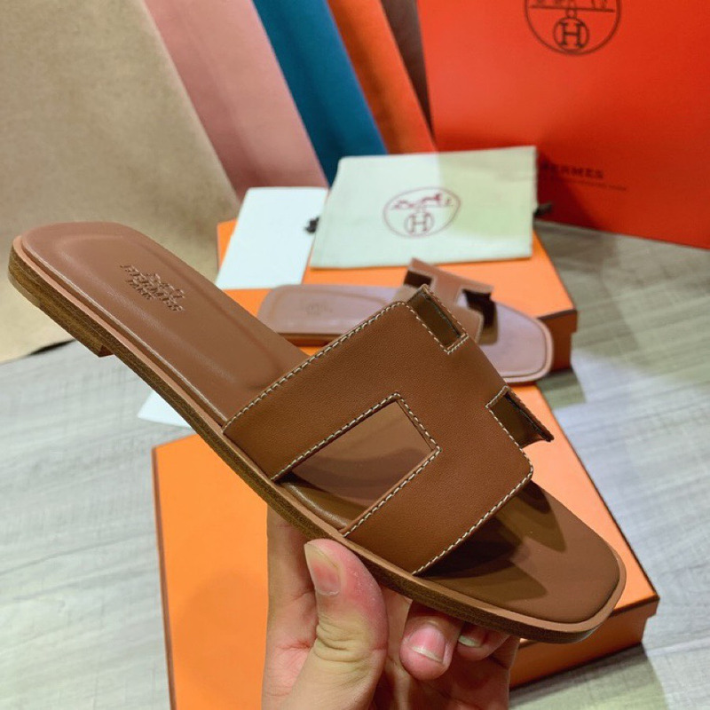 H**mes oran sandal gold brown