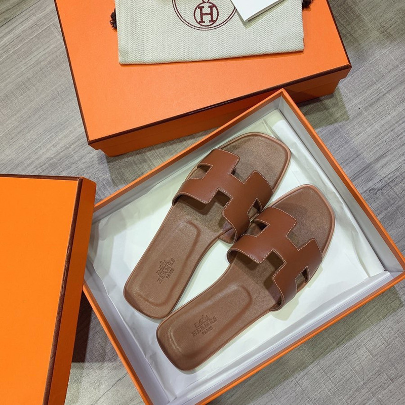 H**mes oran sandal gold brown