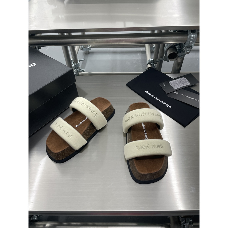 Alexander Wang Ronan Slide Sandal Heather Grey