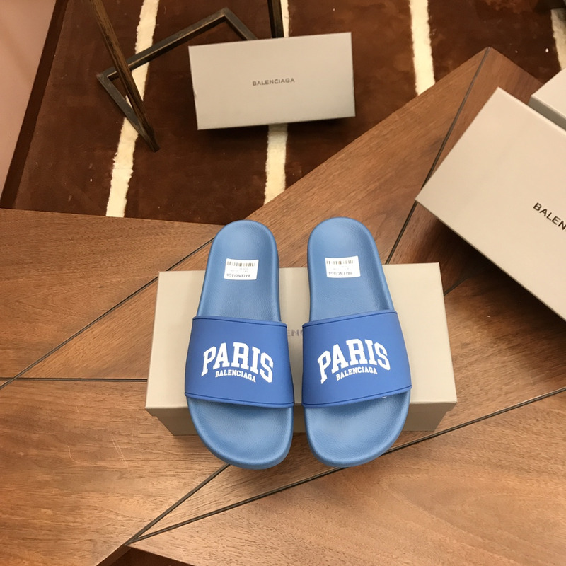 Ba*len*cia*ga paris pool slides blue