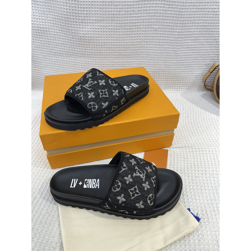 l**is V*t*n x nba monogram mules black