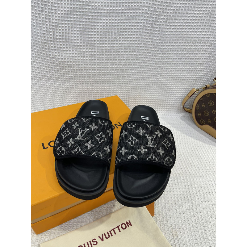 l**is V*t*n x nba monogram mules black