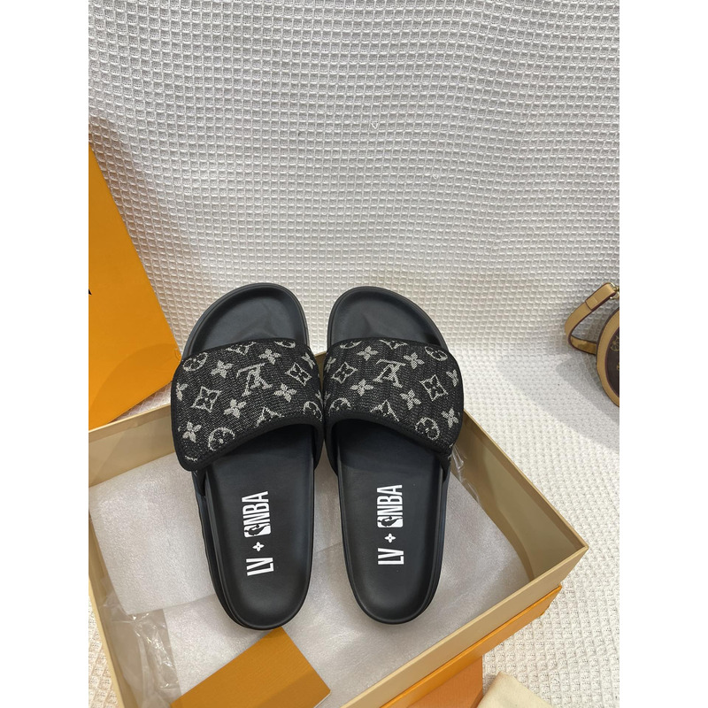 l**is V*t*n x nba monogram mules black