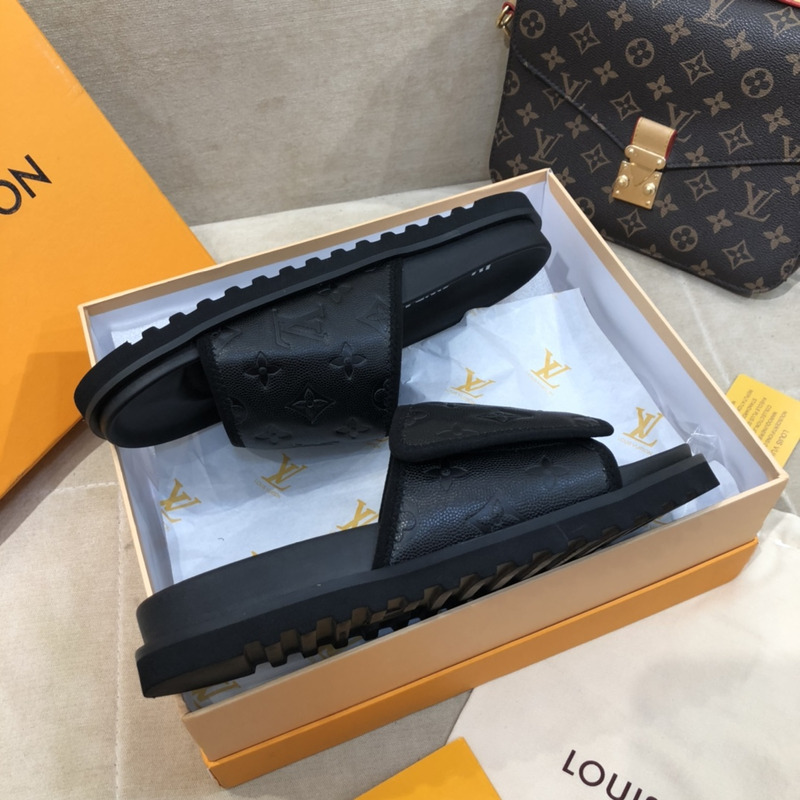 l**is V*t*n x nba embossed monogram mules black