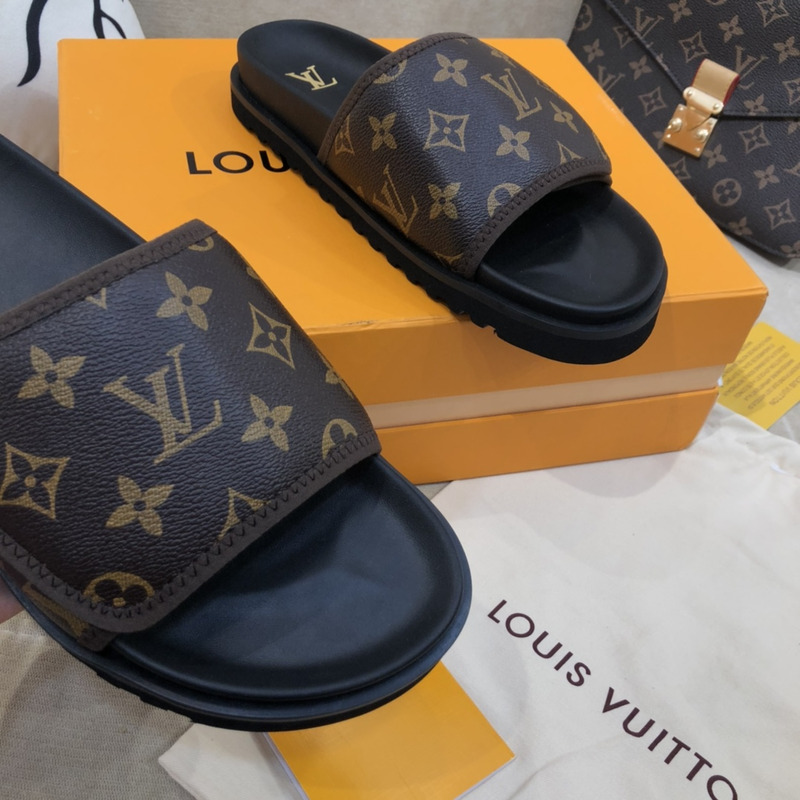 l**is V*t*n classic monogram mules brown/black