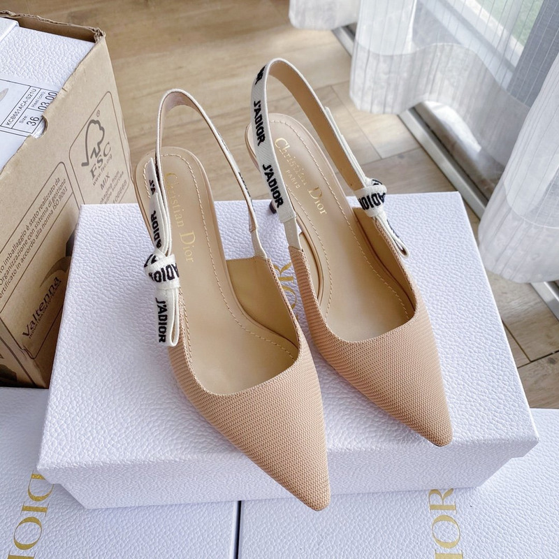 D*or j''aD*or slingback pump technical fabric low heels nude