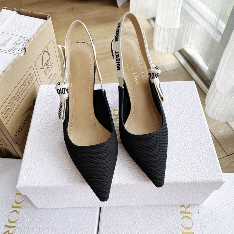 D*or j''aD*or slingback pump technical fabric high heels black