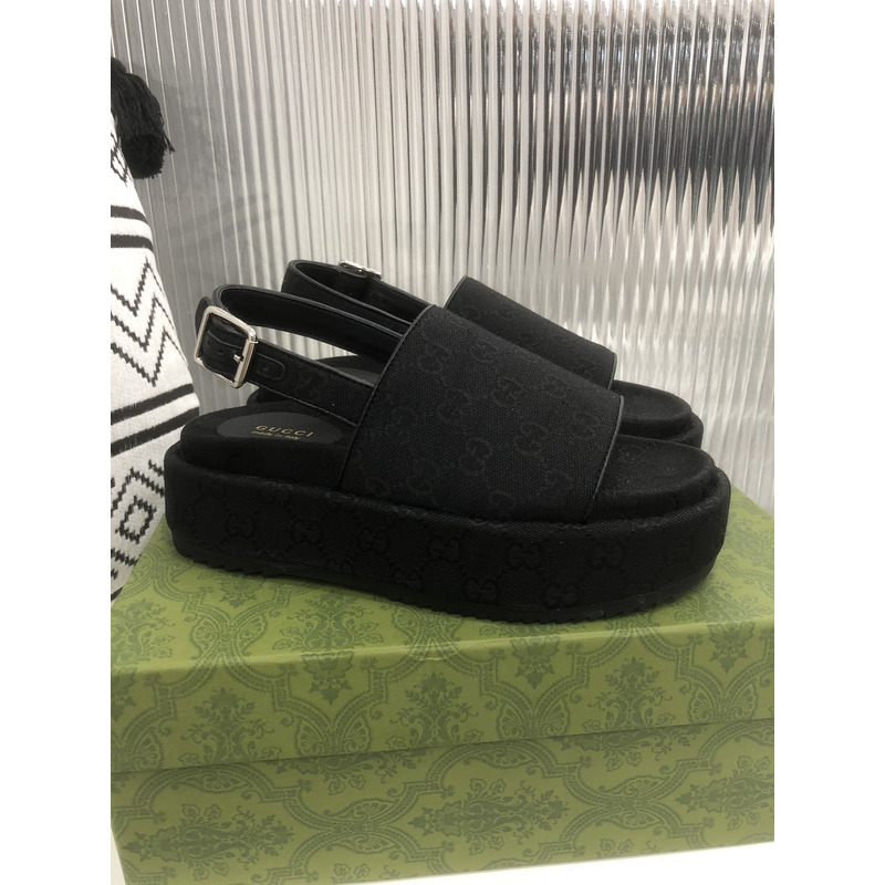 G*u*i women''s platform sandals black