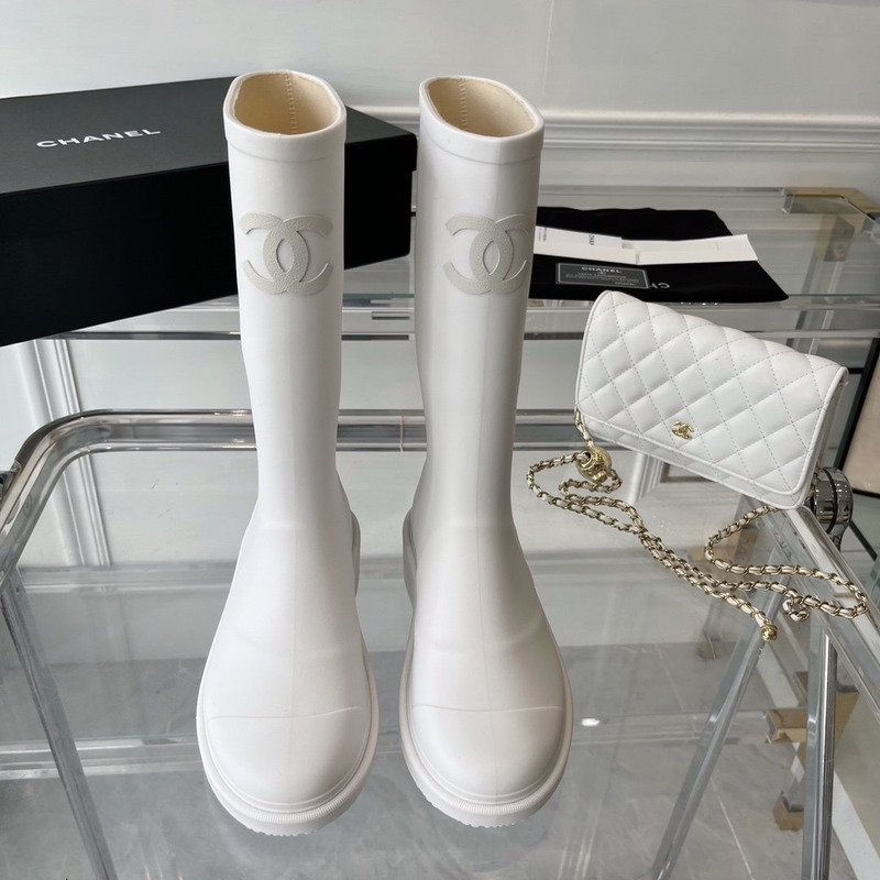 Ch*el wellington boots white