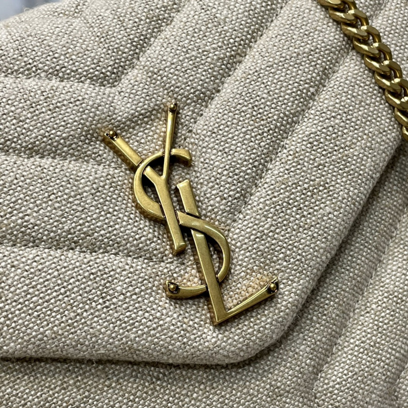 Saint Laurent V-stitched Canvas Cross-body Bag