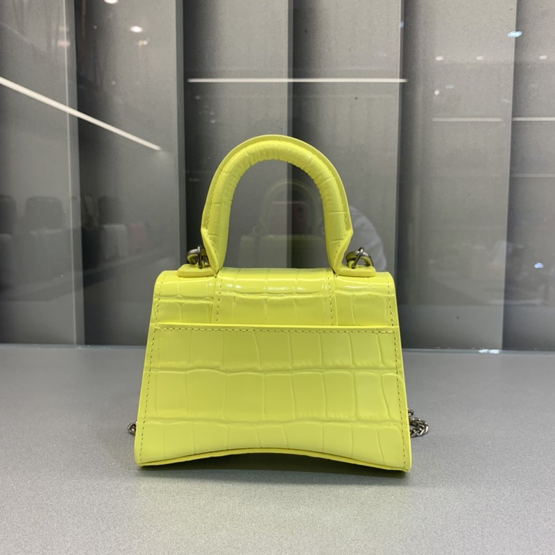 Ba*len*cia*ga hourglass bag lemon yellow