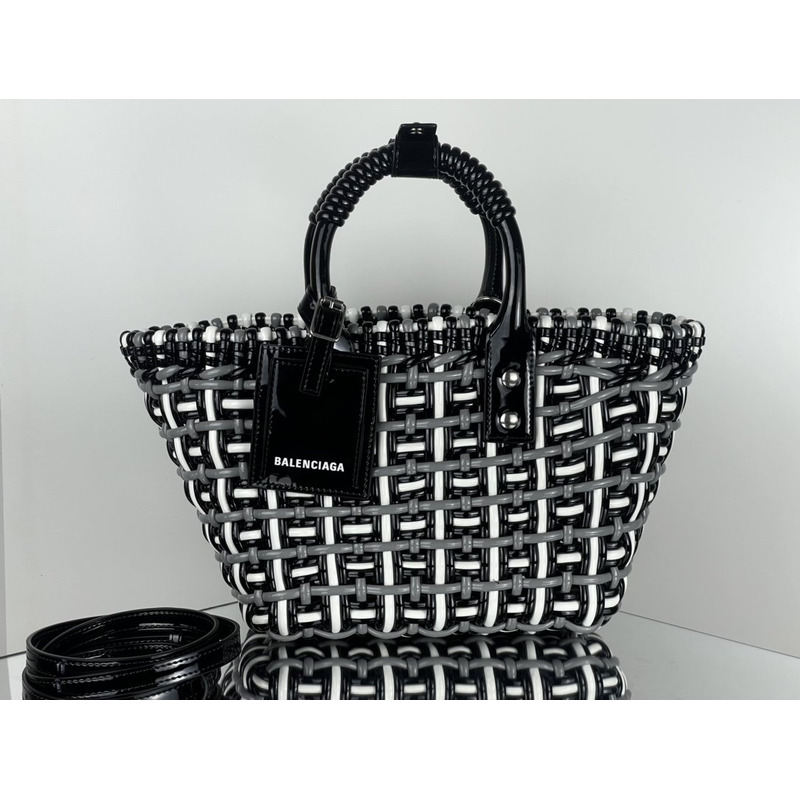 Ba*len*cia*ga xs bistro tote bag black and white