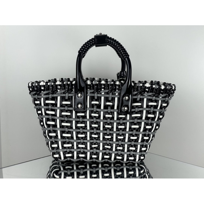 Ba*len*cia*ga xs bistro tote bag black and white