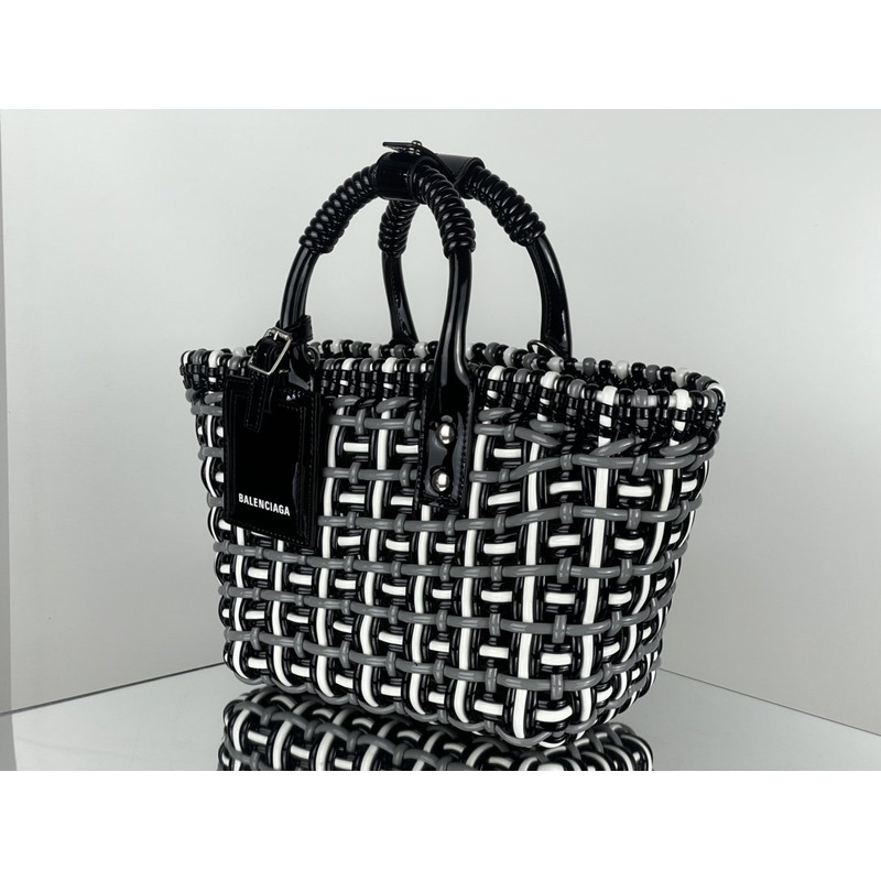 Ba*len*cia*ga xs bistro tote bag black and white