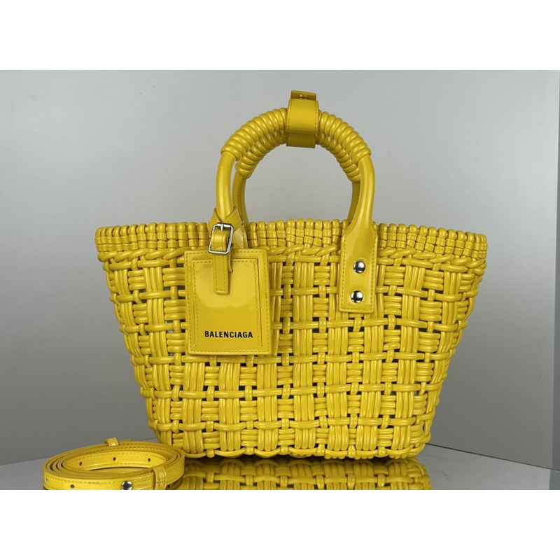 Ba*len*cia*ga xs bistro tote bag yellow