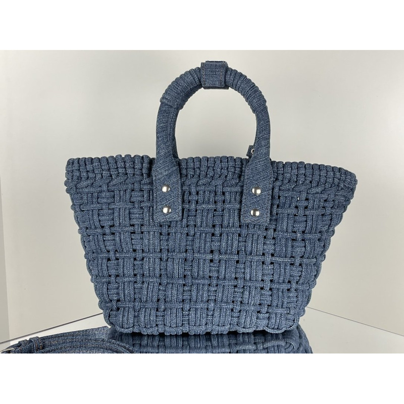 Ba*len*cia*ga bistro tote bag blue