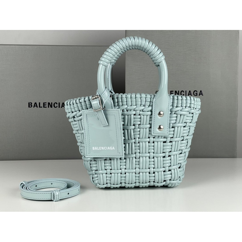 Ba*len*cia*ga xs bistro tote bag water blue