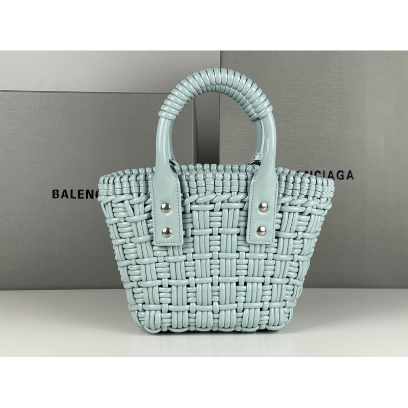 Ba*len*cia*ga xs bistro tote bag water blue