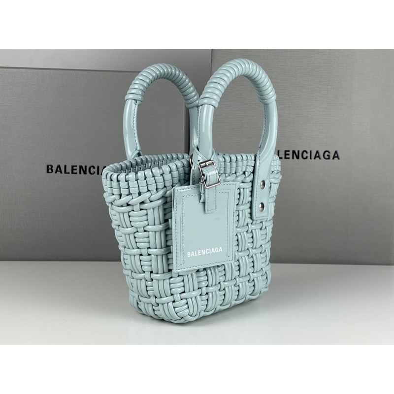 Ba*len*cia*ga xs bistro tote bag water blue