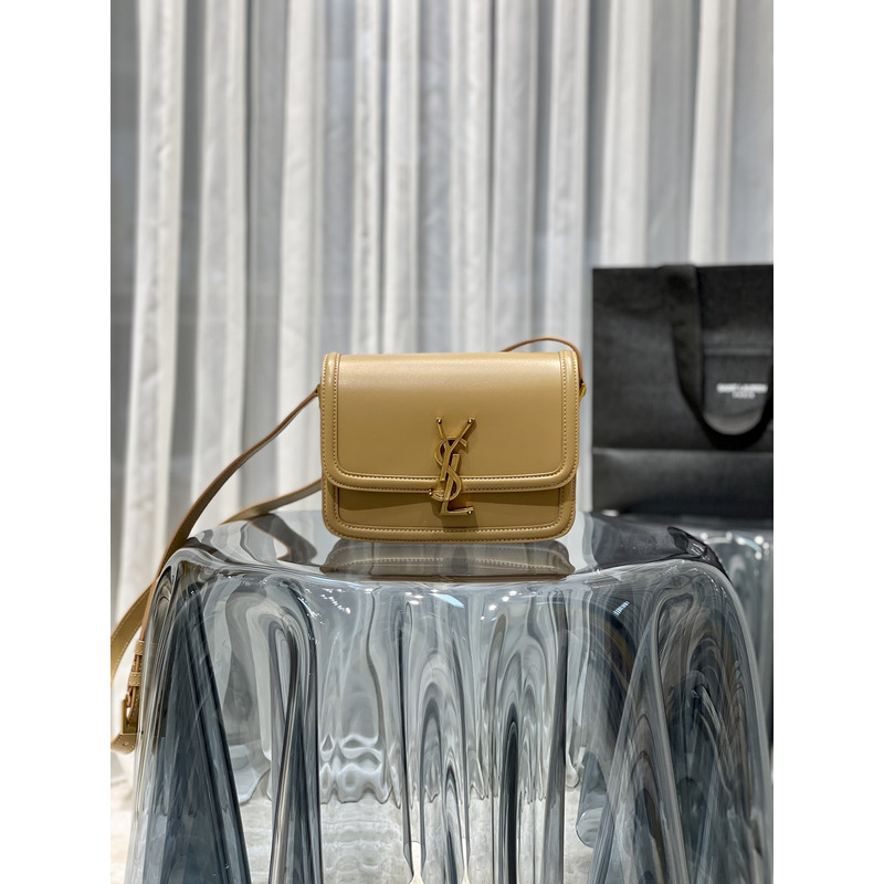 Saint Laurent Solferino Box Shouler Bag Khaki