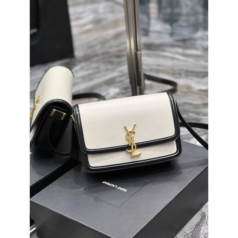 Saint Laurent Solferino logo Shoulder Bag Black