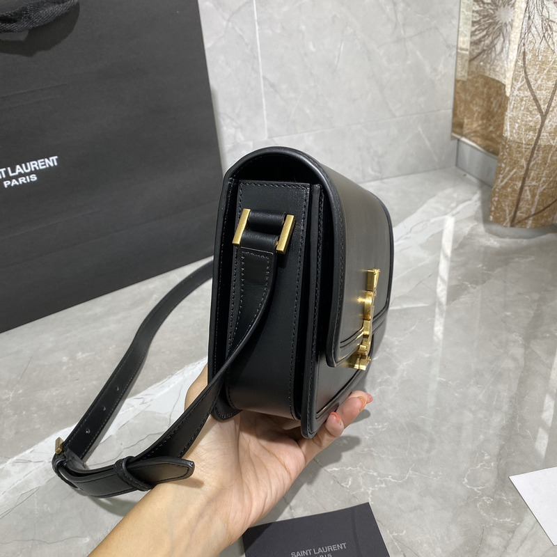 Saint Laurent M Solferino Box Shouler Bag Black