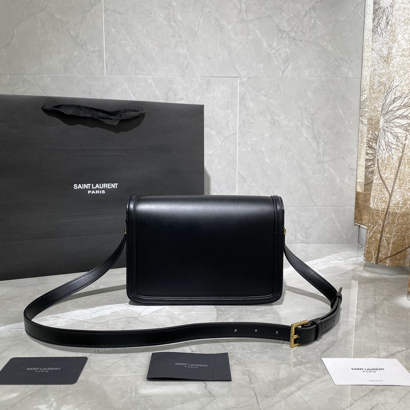 Saint Laurent M Solferino Box Shouler Bag Black